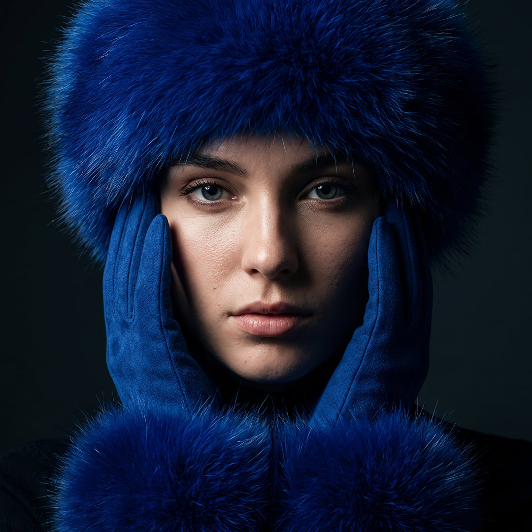 Wynn Fur Headband & Glove Set