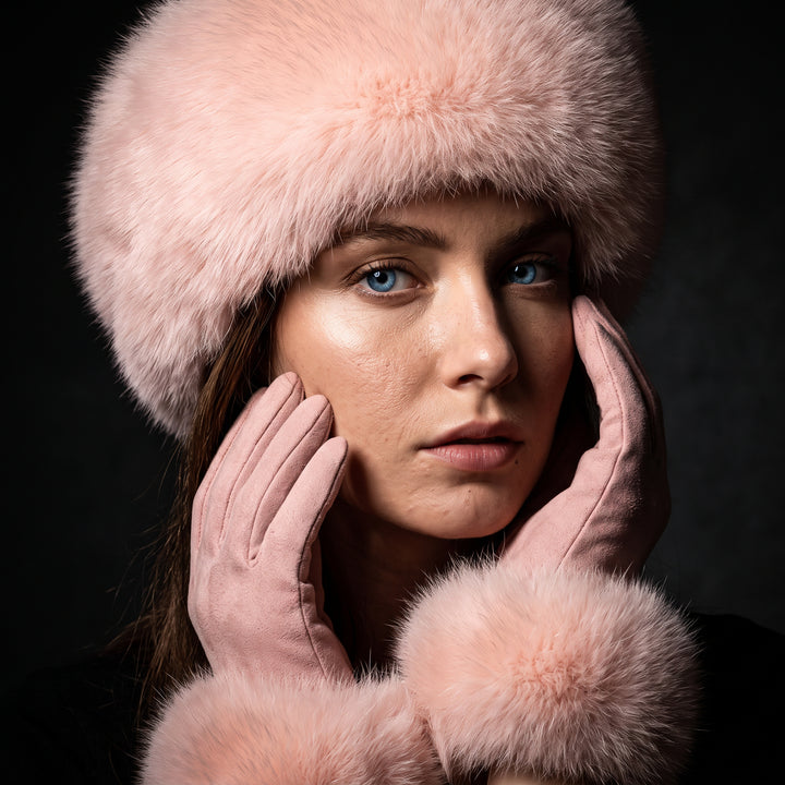 Wynn Fur Headband & Glove Set