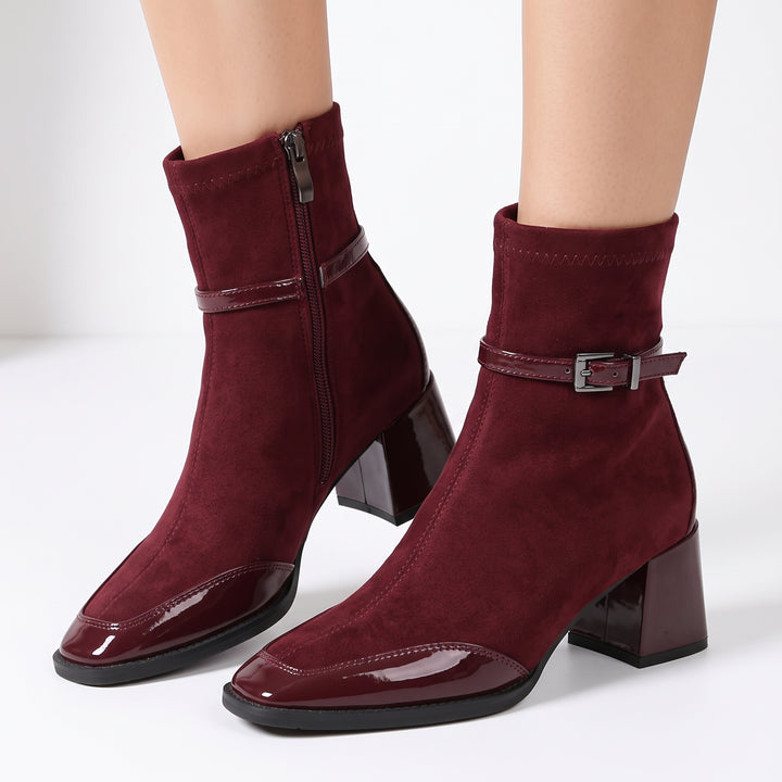 Aliciana Suede Zip Boots