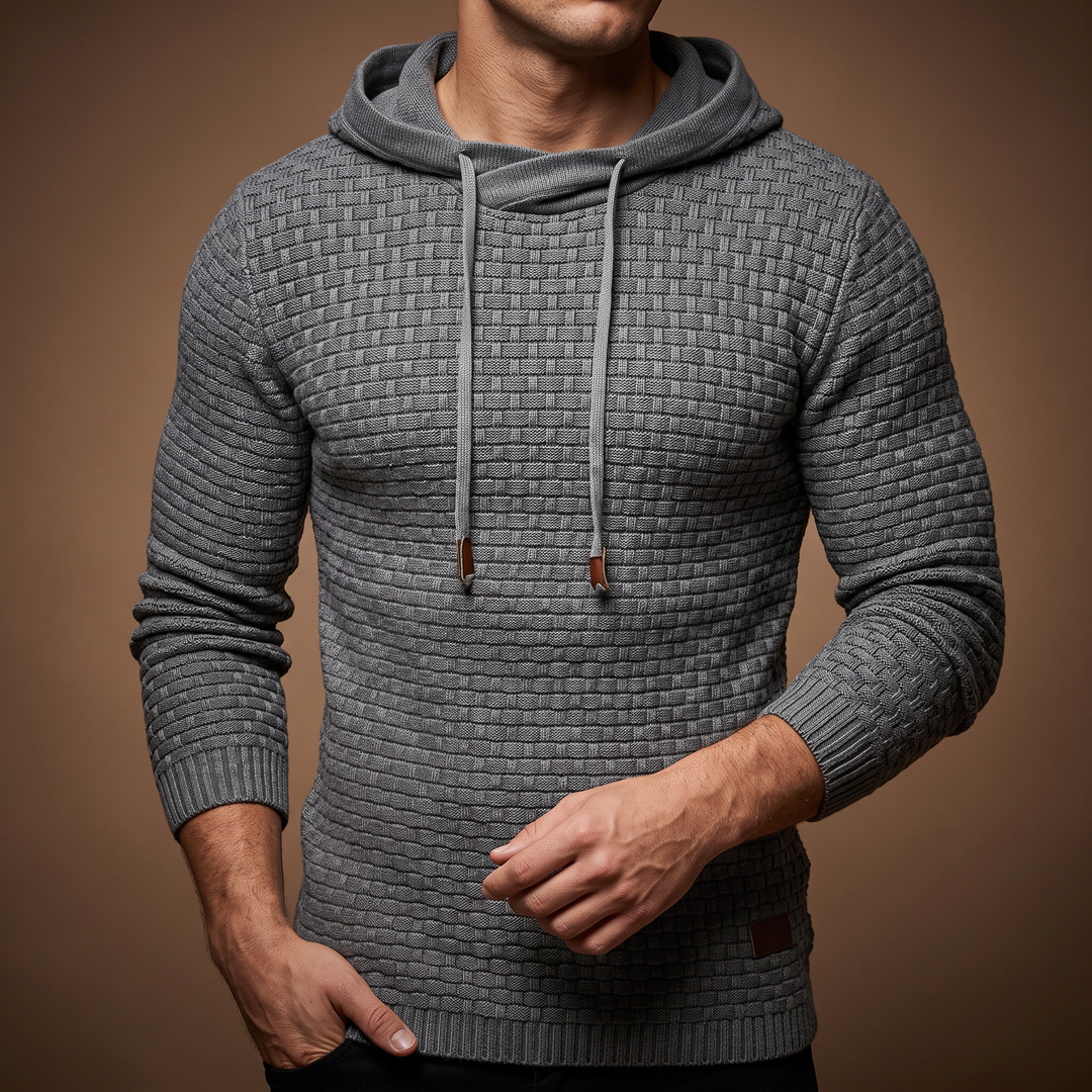 Brooks Waffle Knit Hoodie