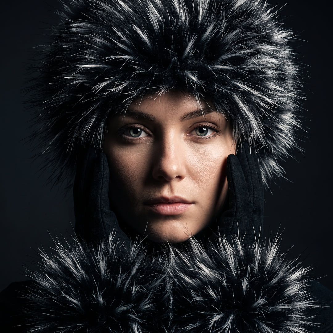 Wynn Fur Headband & Glove Set