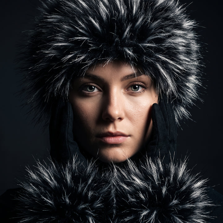 Wynn Fur Headband & Glove Set