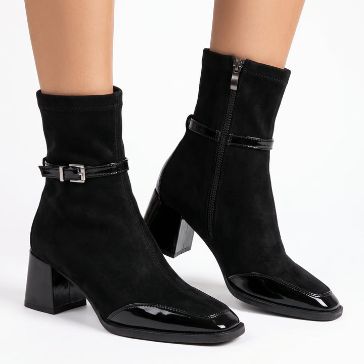 Aliciana Suede Zip Boots