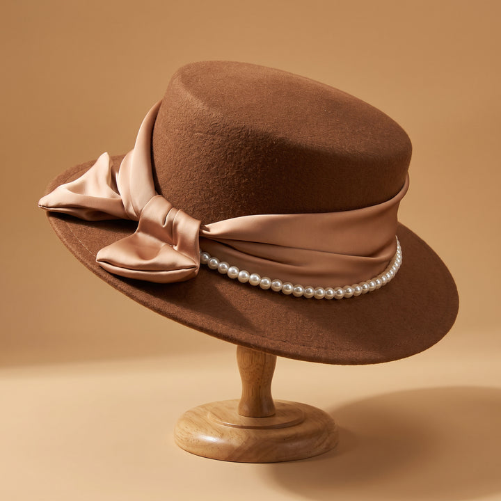 Anissa Pearl Felt Hat